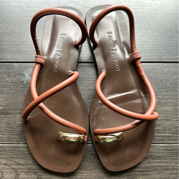 Emme Parsons Shoes - Emme Parsons Laurie Sandal Cacao Nappa Size 36